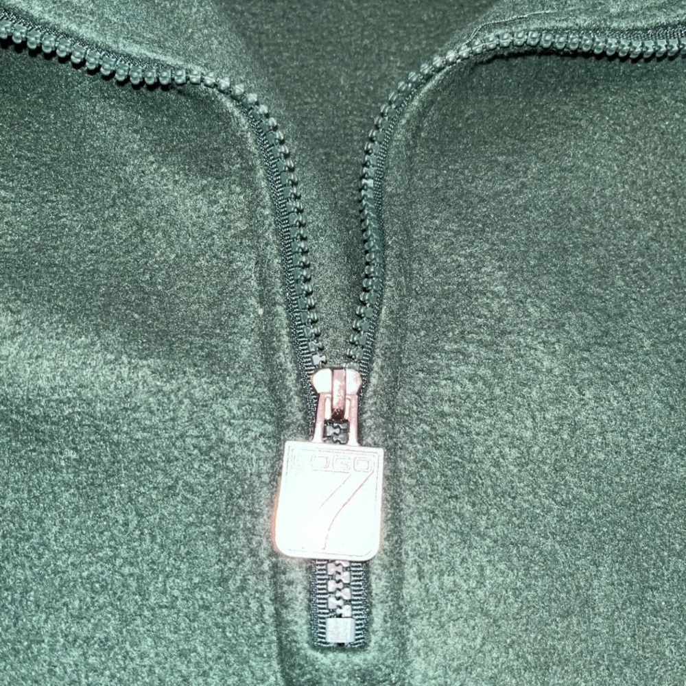 Vintage Logo 7 1/4 Zip Fleece Pullover Green Bay Packers - Picture 4 of 8